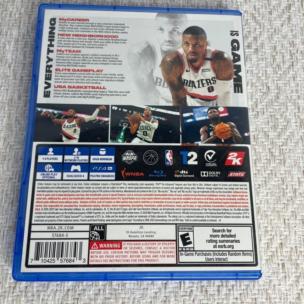 NBA 2K21 for Sony Playstation 4 Tested and Working - Picture 2 of 4
